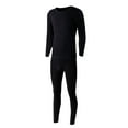 thumbnail image 1 of Chemises à Manches Longues pour Hommes Chemises à Manches Longues pour Hommes Coton Uni Coton Mince Col Rond Manches Longues sous-Vêtements Pantalon Ensemble, 1 of 9