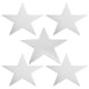 thumbnail image 1 of Uxcell 11" Star Cutouts, 12 Pack Star Cutout Double Printed Paper Stars for Classroom Decoration DIY Craft, Silver, 1 of 7
