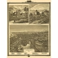 thumbnail image 2 of Andreas 12x14 White Modern Wood Framed Museum Art Print Titled - Council Bluffs Iowa - Andreas 1875, 2 of 4