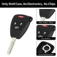 thumbnail image 4 of Unique Bargains 4 Buttons Keyless Entry Remote Fob Key Shell Case for Jeep Compass 2007-2016, 4 of 7
