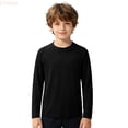 thumbnail image 2 of LYHaoo Boys Long Sleeve Swim Shirt Summer Beach Sun Rash Guard For Kids Solid Color,Boys Swimming Shirts 3-4 Years, 2 of 7