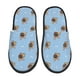 thumbnail image 1 of Fotbe Brown French Bulldog Pantuflas Peludas para Mujer con Estampado, Zapatillas de Peluche, Zapatos de Invierno para Casa, Uso Interior y Exterior-Large, 1 of 8