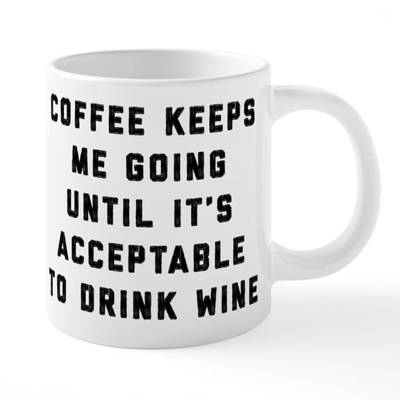 CafePress - Coffee Keeps Me Going - 20 Oz White Ceramic Mega Mug