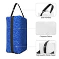 thumbnail image 5 of Uemuo Blue Glitter Pattern Portable Toiletry Bags with Handle, Waterproof travel Make up Bags for Women, Large Capacity Travel Cosmetic Bags, 5 of 9