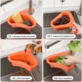 thumbnail image 4 of 4 Pack Kitchen Sink Drain Basket Swan Drain Rack, Multifunctional Kitchen Triangular Sink Filter Swan, 4 of 8