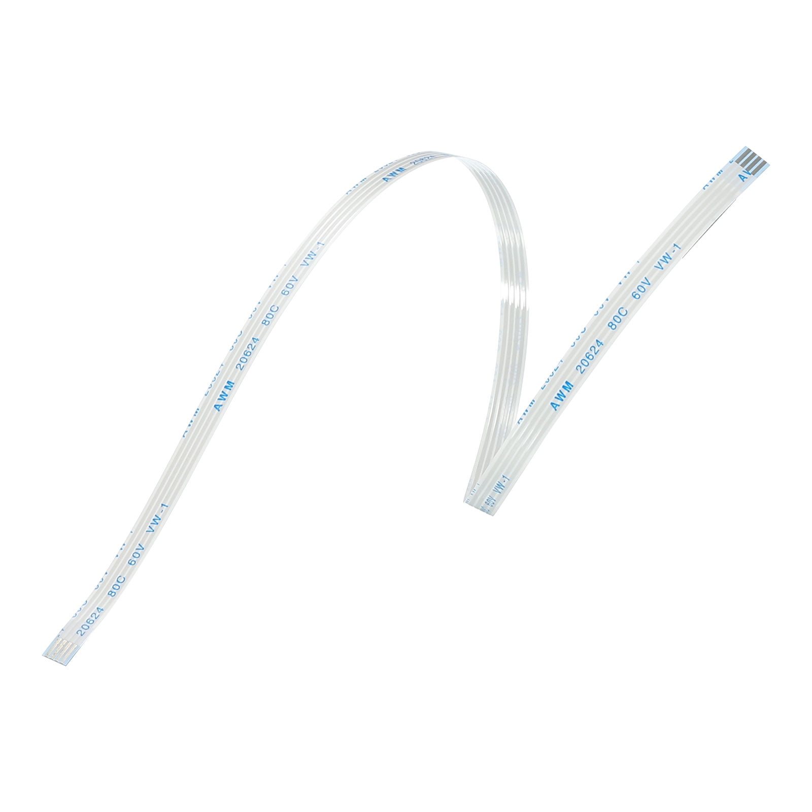 Uxcell Flexible Flat Cable Extension Cables 4 Pins 1.0mm Pitch 300mm A