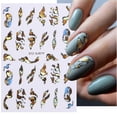 thumbnail image 2 of Líneas geométricas pegatinas para uñas láser dorado bronceado diseño deslizante diversión abstracta primavera e invierno láminas para uñas decoración LASTZSJ019 Tan Jianjun  unisex, 2 of 2