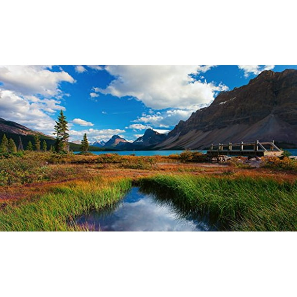 Fkg Adult Jigsaw Puzzle Nature Mountains Lake Landscape Banff National Park Canada 500 Pieces Walmart Com Walmart Com