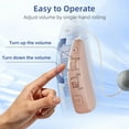 thumbnail image 6 of Delmicure Hearing Aids for Seniors with Charging Base, 8-Level Volume, Rechargeable, Digital, VHP-1505 Beige, Single, 6 of 7