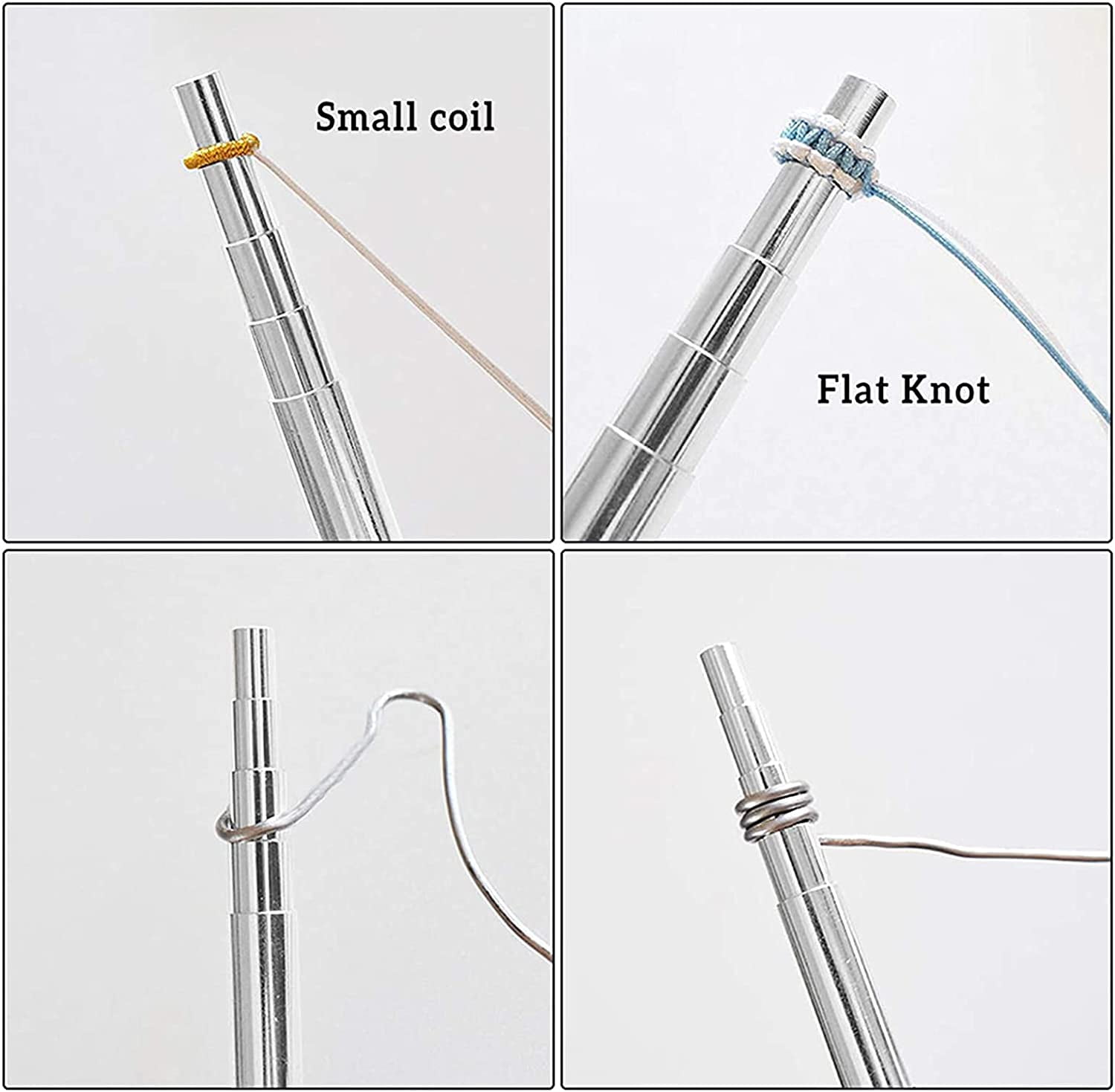 Wire Looping Tool Set with 2PCS Wire Looping Mandrel and 2PCS 6 in 1 Bail Making Plier for Jewelry Wire Wrapping and Jump Ring Forming diy