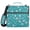 Cute Skull Bone Flower, variant on 3 Ring Zipper Binder with Shoulder Strap Waterproof Trapper Keeper 2 Inch D-Ring 500 Sheets Capacity Colorful Green Watercolor