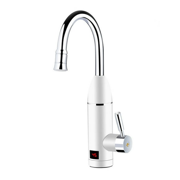 fsxdhpcsgfc Water Tap Instantaneous Water Heater Fitting LED Temperature Display Commercial Mop Faucet Parts Kitchen Spray Head Modern Faucet with Soap