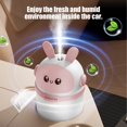 thumbnail image 6 of Pink & Beige Plastic Aromatherapy Diffuser Humidifier, 5.35x2.99in Smart Simulation Smoker with Fine Mist, Multi-Speed Timer, Quiet Operation, USB Powered, Portable for Home, Office, Travel, 6 of 6