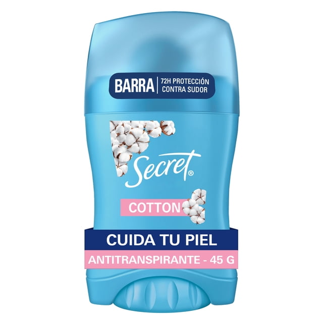 Antitranspirante Secret Barra Invisible Cotton 45g