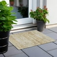 thumbnail image 6 of Addison Rugs Chantille Indoor/Outdoor Transitional Modern Gold Washable Rectangle Rug, 1'8" x 2'6", 6 of 6