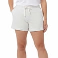 thumbnail image 3 of 32 ° Cool Women's 2-Pack Pull On Short Cotton-Polyester HTR White-LT Grape - XL, 3 of 4