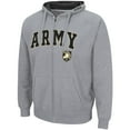 thumbnail image 2 of Men's Colosseum Heathered Gray Army Black Knights Arch & Logo 3.0 Full-Zip Hoodie, 2 of 3