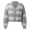 thumbnail image 4 of Vedolay Tops for Women Casual Jacket Solid Double Fashion Open Front Suit Jacket,Gray S, 4 of 5