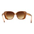 thumbnail image 4 of Super Dripping Huge Rhinestone Full Bling Cat Eye Sunglasses All Brown, 4 of 4