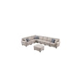 thumbnail image 2 of Devion Furniture Bouke Artificial Leather Modular Sofa Sectional With Ottoman, 2 of 5