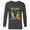 Charcoal Heather, variant on Marvel Comics Wolverine Classic Logan Retro - Long Sleeve T-Shirt for Men- Customized-Royal