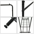 thumbnail image 4 of Metal Clothing Rack, SYNGAR Heavy Duty Garment Rack, Freestanding Hanger, with 2-Tier Storage Shelf and Double Rods, Multifunctional Clothes Rack for Bedroom, Living Room, Dressing Room, Black, D4728, 4 of 6