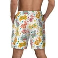 thumbnail image 4 of Goofa Boho Bunny Printed Men's Swim Trunks Board Shorts Quick Dry Mens Swimming Trunks with Compression Liner,Breathable Fit Hawaii Beach Shorts-3X-Large, 4 of 9