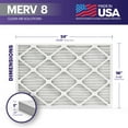 thumbnail image 4 of BNX TruFilter 16x24x1 Air Filter MERV 8 (6-Pack) - MADE IN USA – Dust & Pet Defense Pleated Air Conditioner HVAC AC Furnace Filters for Dust, Pet, Mold, Pollen MPR 600 – 700 & FPR 5, 4 of 5
