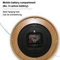 thumbnail image 3 of Table clock wooden silent battery power supply-table clock round children's wall clock, 3 of 5