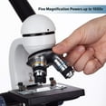thumbnail image 5 of AmScope 40X-1000X LED Student Microscope + 5MP USB Camera (M150C-E5), 5 of 5