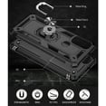 thumbnail image 3 of [PST] Motorola Moto G Pure 2021 Kickstand Rotating Ring Case, Anti-Drop Hybrid Shock Absorption Rugged Hard Phone Case Cover with Ring Stand, 3 of 4