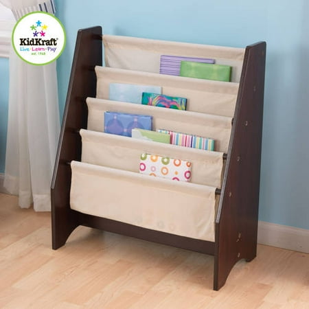 KidKraft Sling Bookshelf - Natural & Espresso