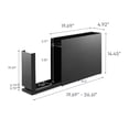 thumbnail image 3 of Yamazaki Home Sliding Drawer Seasoning Rack, Black, Steel, 3 of 7