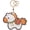 White, variant on MC Fashion PU Leather Keychain Holder Case Compatible with AirTag, Chinese New Year Lucky Horse Key Ring Bag Charm (White)