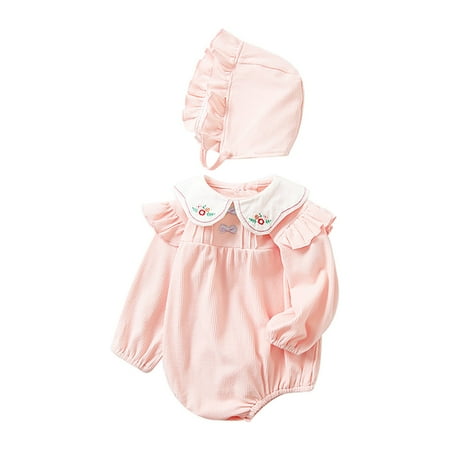 

Toddler Girls Outfits Solid Color Long Sleeve Ruffle Trim Knitted Top Pants Sets Baby Kids Clothes