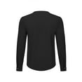 thumbnail image 3 of Men's Long Sleeve Shirts Band Collar Button Down Shirts Dress Shirts, 3 of 5
