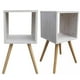 thumbnail image 3 of Juego De Burós Smart Hogare Mesas De Noche Blanco Repisa Ajustable, 3 of 6