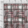 thumbnail image 1 of oneOone Viscose Jersey Fabric Swirl & Check Ikat Print Sewing Fabric BTY 60 Inch Wide, 1 of 5