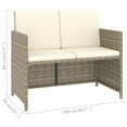 thumbnail image 6 of vidaXL Patio Dining Set 6 Piece Outdoor Dining Table and Chairs Poly Rattan, 6 of 9