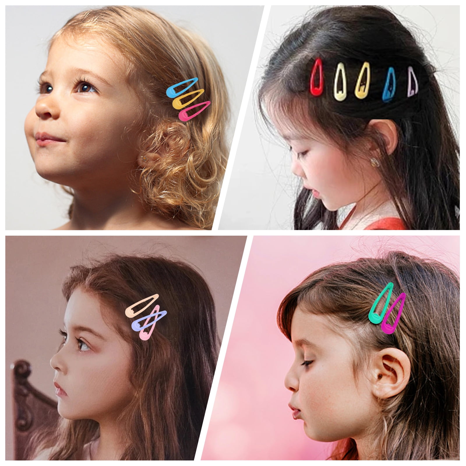 Buy China Wholesale Drop Oil Protection Metal Snap Hair Clip With Glitter  For Women Kids Girls & Hair Clip $0.04