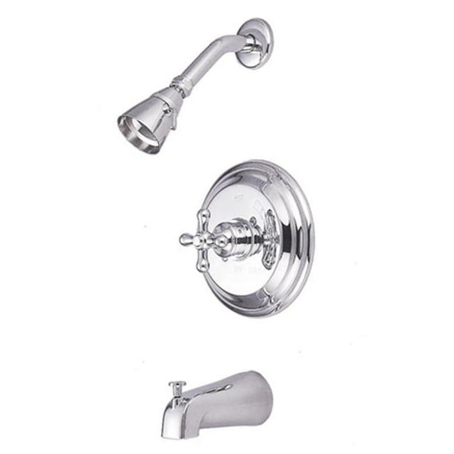 Kingston Brass KB3631AX Balance de Pression Baignoire et Robinet de Douche - Chrome Poli