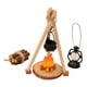 thumbnail image 2 of Juego de cocina en miniatura para acampar, fogata a escala 1:12, juguete para niños, accesorios de bricolaje Ladrillo rojo, 2 of 9