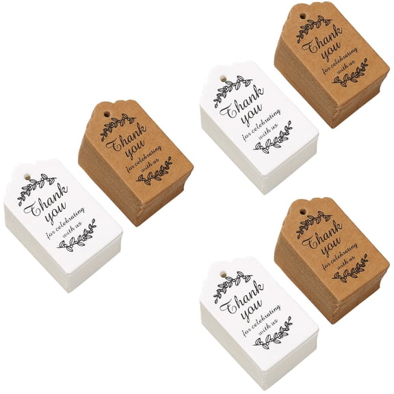 3 Count Label Bulk Thank You Cards Birthday Tag for Wedding Gifts Bride