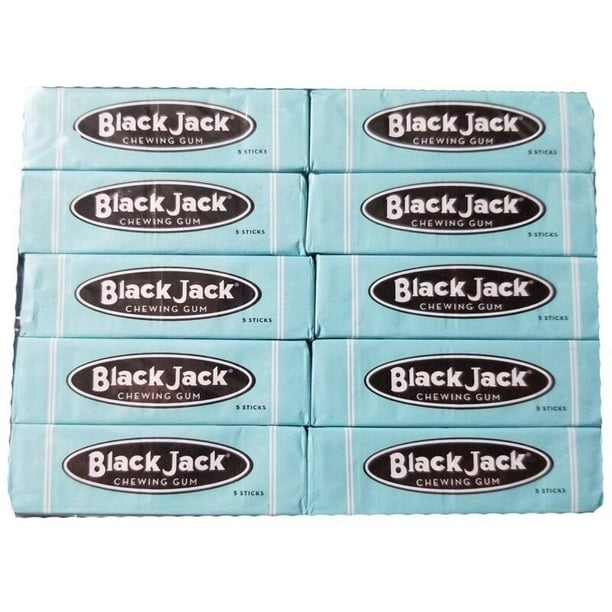 Black Jack Gum 10 Pack 5 Sticks Per Pack Walmart Com Walmart Com