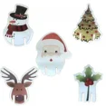thumbnail image 4 of 10/20/30 piezas de tarjeta de taza de Navidad, gorro de Papá Noel, decoración de copas de vino, adornos de Navidad, regalo de Año Nuevo, decoraciones navideñas, 4 of 5