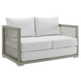 thumbnail image 5 of Modway Aura 6 Piece Outdoor Patio Wicker Rattan Set in Gray White, 5 of 10