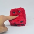 thumbnail image 2 of Dado de peluche con estampado de pelo largo de 7,5 cm, colgante para coche, 2 of 6