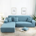 thumbnail image 6 of ACMDL  Seat Solid Color Sofa Cover Full Coverage Dustproof Universal Cover Jacquard Fabric L Shape Sofa Covers For Living Room, 6 of 7