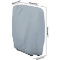 thumbnail image 2 of Funda protectora para tumbona plegable, 2 piezas Funda para tumbona de jardín a prueba de polvo, impermeable, anti-UV, 210D Oxford Garden Relax Cover para sillón reclinable, W71×H110cm (Gris) JFHHH pequeña, 2 of 5