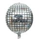 thumbnail image 1 of Globo de aluminio 4D de 22 pulgadas con láser plateado para discoteca, bar, fiesta, globo de papel de aluminio arcoíris, 1 of 5